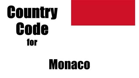 monaco country code